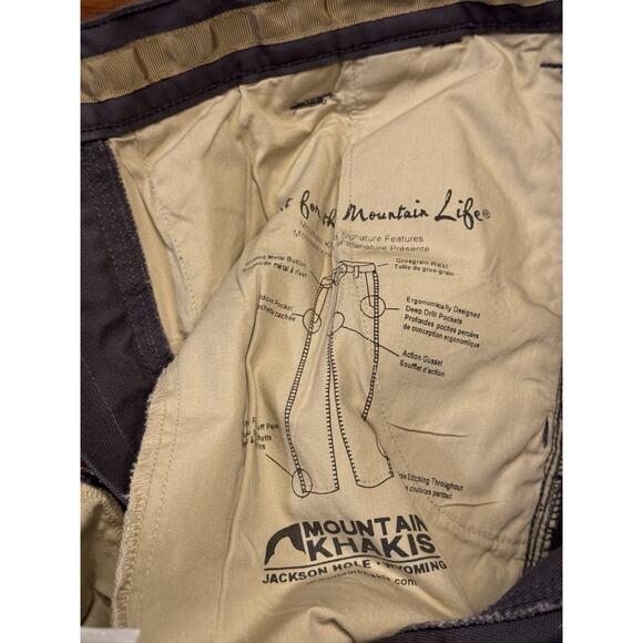 32x30 Mountain Khakis Heavy Canvas Work Pants Gray - Picture 4 of 11